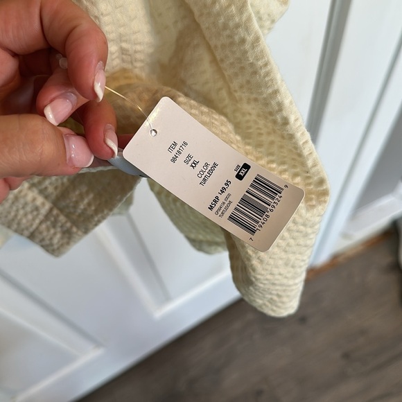 NWT Gap cream colored button down shirt size XXL Men’s - Picture 5 of 6